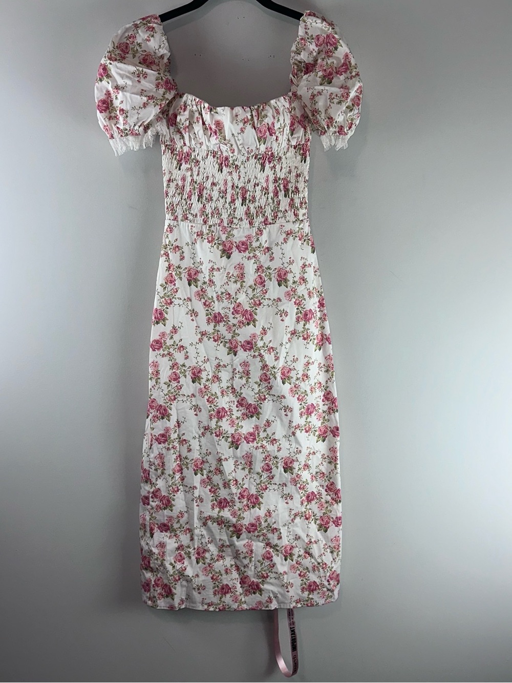 House of CB Bellucci Floral Smocked Midi Dress Size S